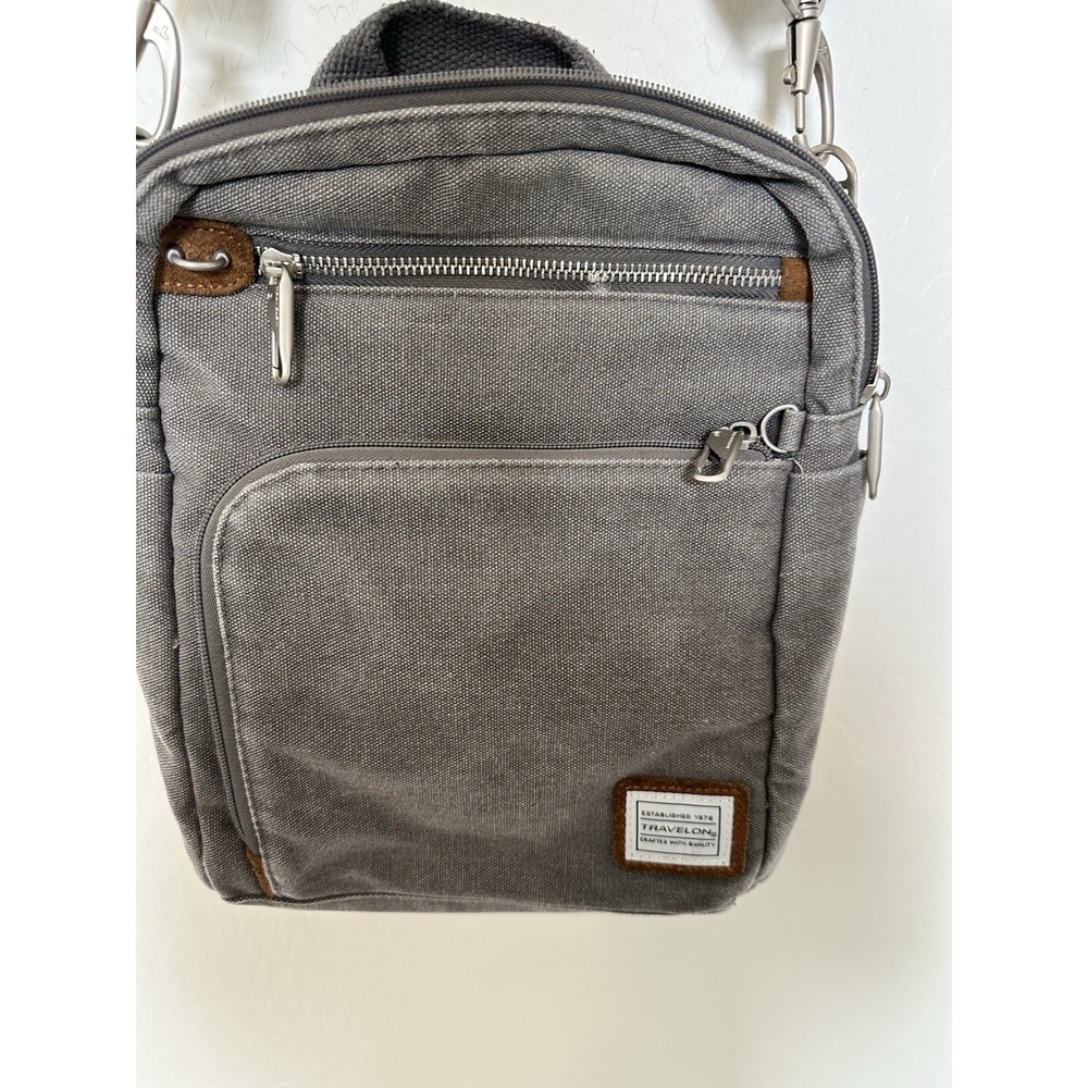 Travelon Anti-Theft Heritage Tour Bag Pewter - 33074-540,‎ Pewter